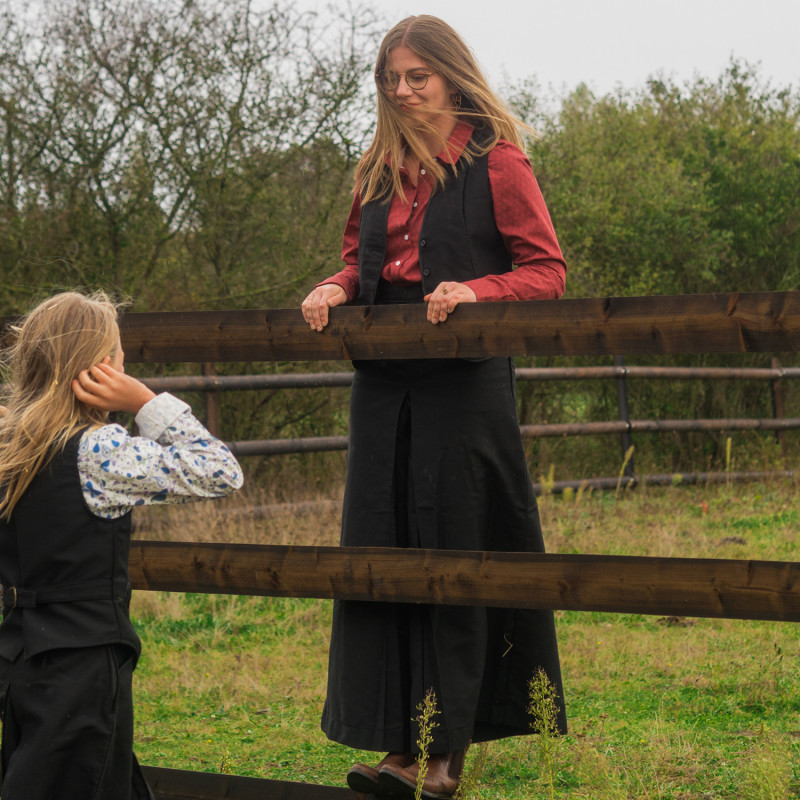 Traditional Camargue moleskin culotte skirt