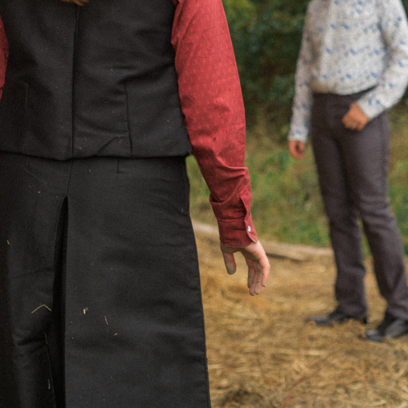 Traditional Camargue moleskin culotte skirt