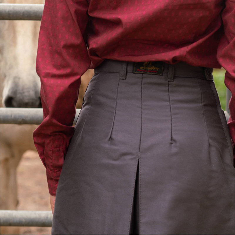 Traditional Camargue stretch moleskin culotte skirt