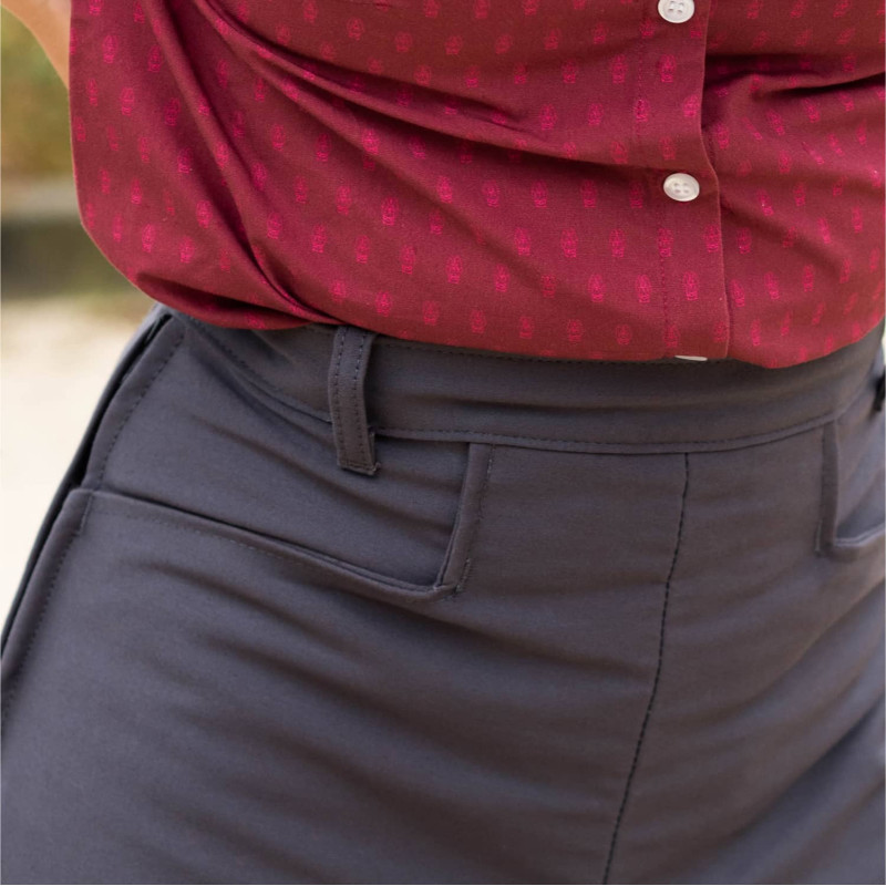 Traditional Camargue stretch moleskin culotte skirt