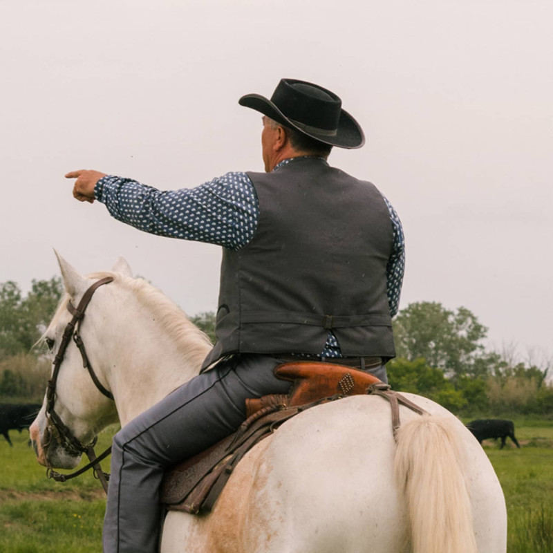 Men’s Camargue moleskin waistcoat
