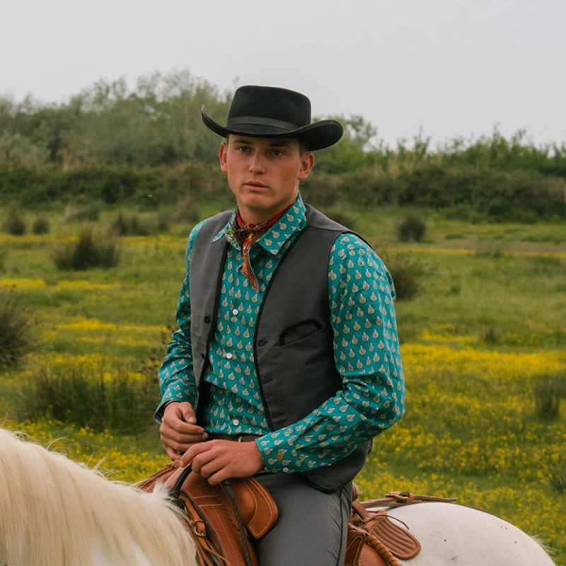 Men’s Camargue moleskin waistcoat