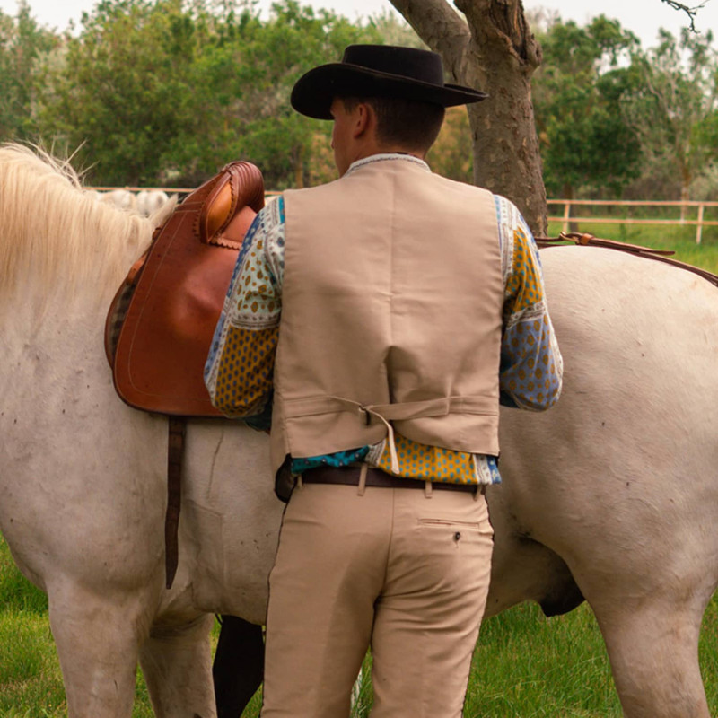 Men’s Camargue moleskin waistcoat