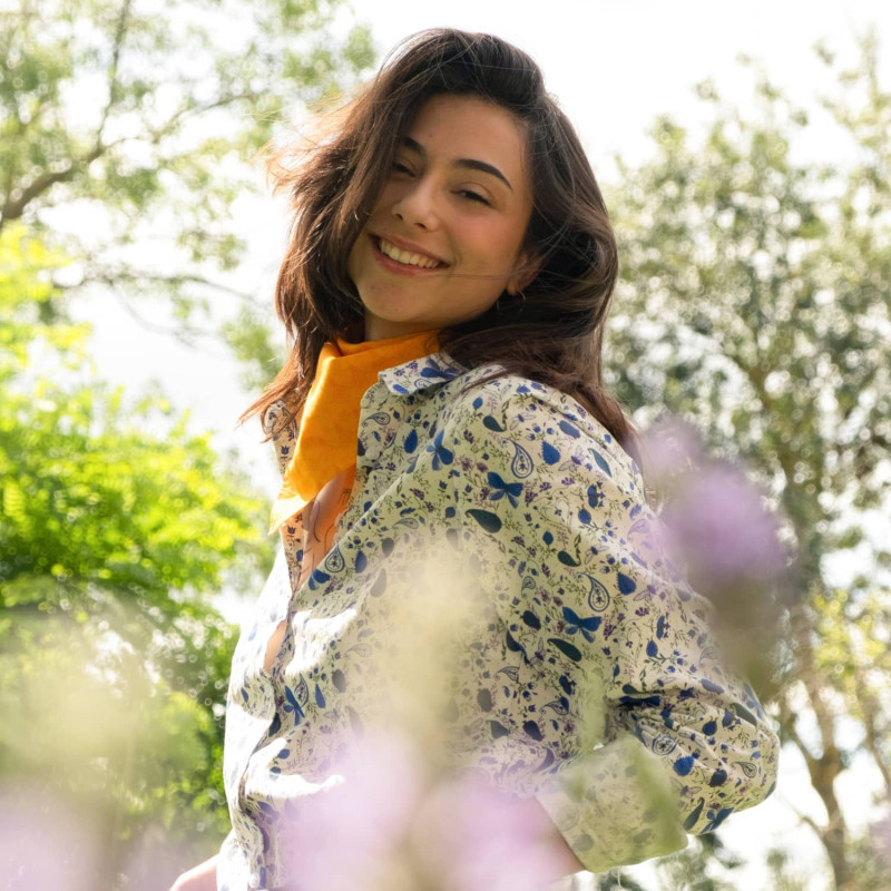 Camargue scarf "Champs des Gardians"