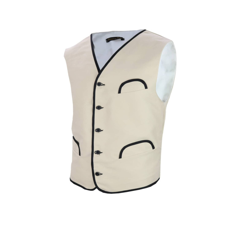 Men’s Camargue moleskin waistcoat